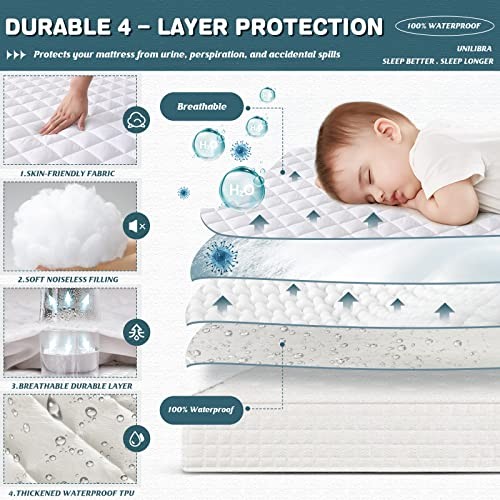 Mattress Protector Waterproof, Deep Pocket Mattress Pad Queen Soft Microfiber