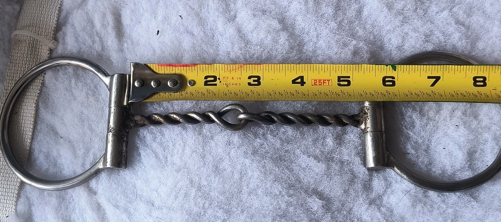 D-Ring Thin Twisted Wire Snaffle Bit Western English