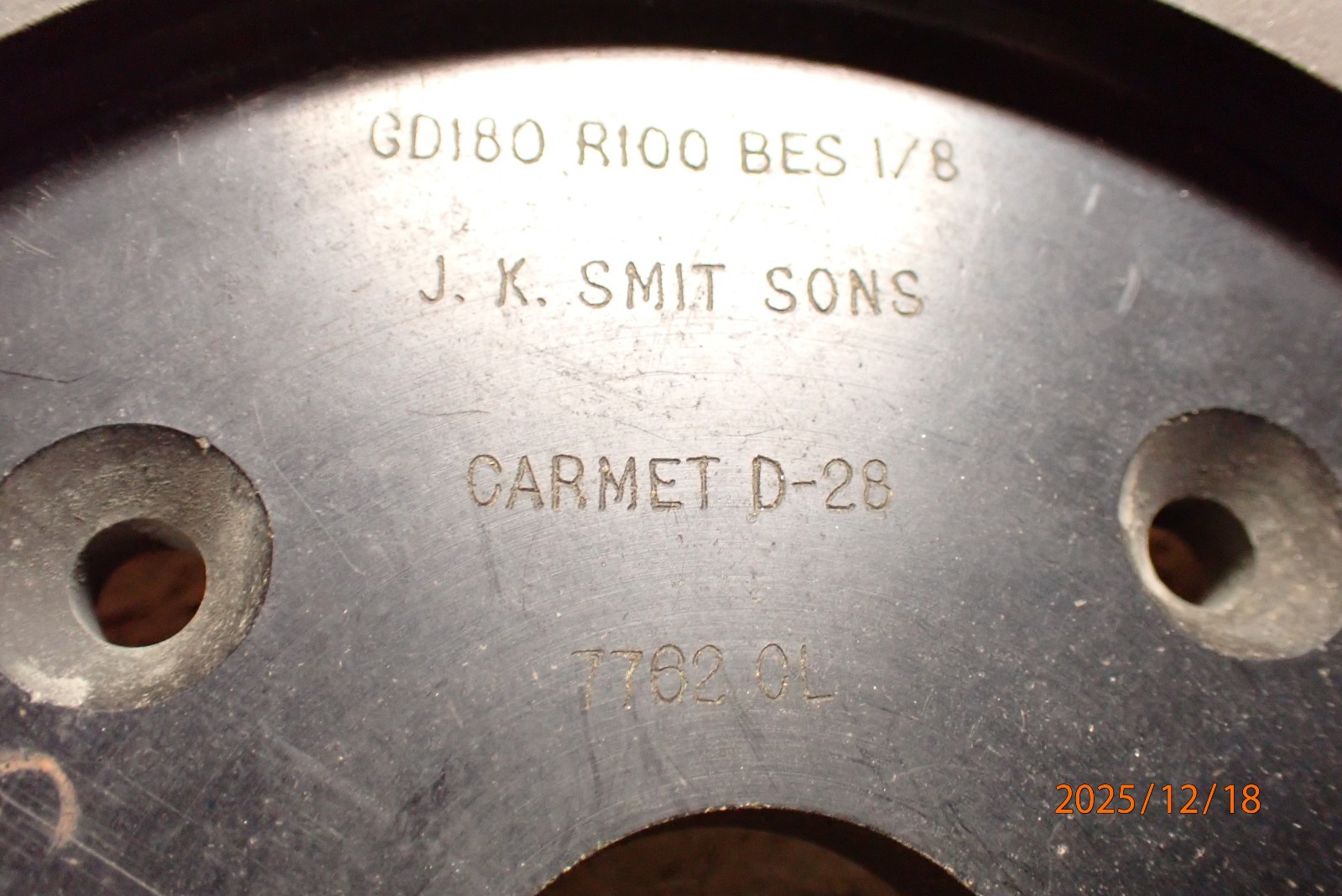 2, OLDER 6" TOOL GRINDER DIAMOND WHEELS