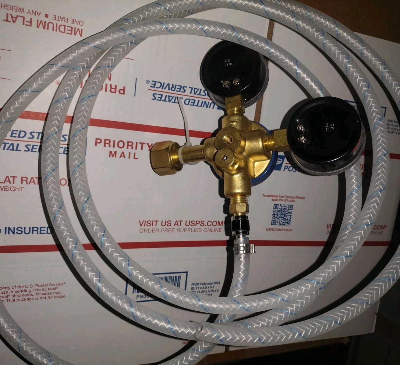 Primary High Pressure CO2 Soda/Beer Regulator 0-160 Supply W/Hose Attached