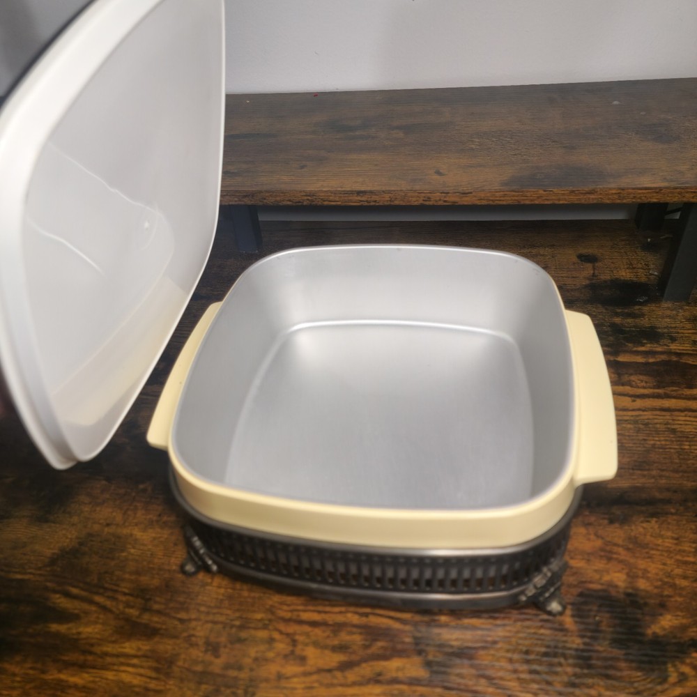 Gorham Silverplate Casserole Stand YC90 w/ Lid Insert Vintage Buffet Warm Dish