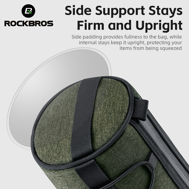 ROCKBROS Bike Handlebar Bag 2L Front Tube Bag Multifunctional Portable Bag