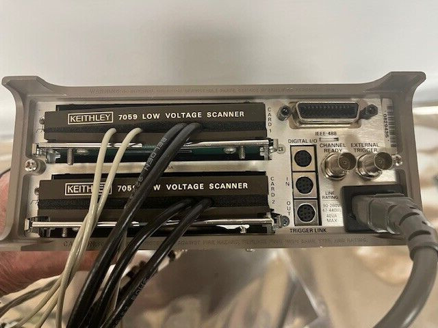 KEITHLEY 7001 DATA ACQUISITION SWITCH SYSTEM WITH 2 7059 LOW VOLTAGE SCANNERS