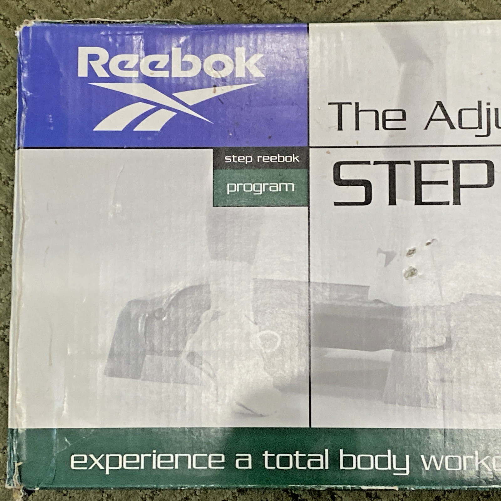 ORIGINAL REEBOK AEROBIC EXERCISE STEP PLATFORM WITH 6", 8" AND 12" RISER NICE