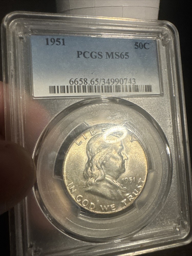 1951 FRANKLIN US Half Dollar MS65 PCGS
