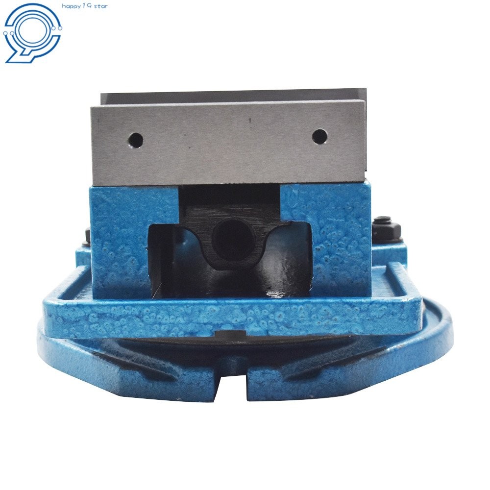 5'' Milling Machine Lockdown Vise Swiveling Base Bench Top Hardened Base 24KN