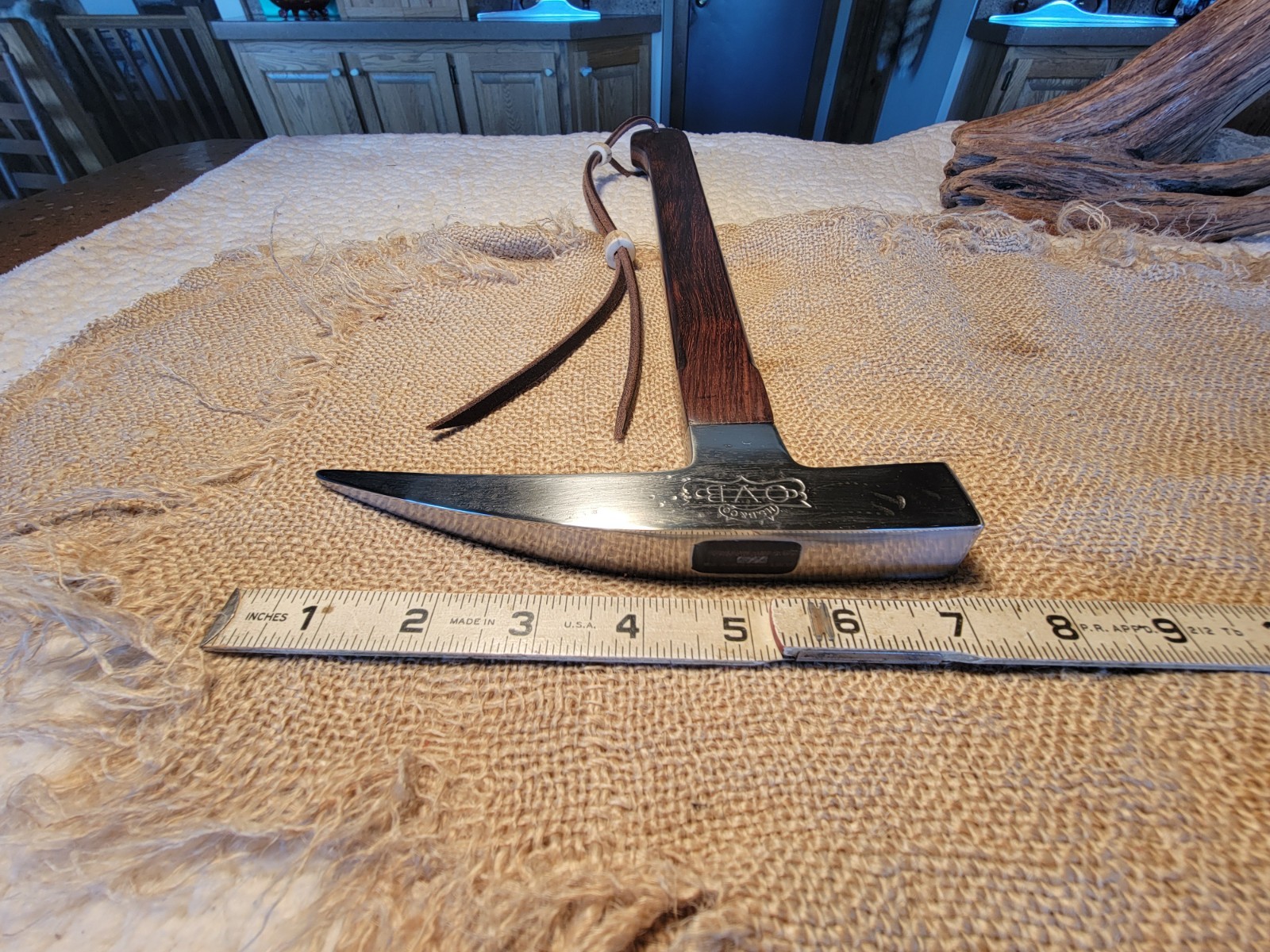 ANTIQUE HIBBARD SPENCER BARTLETT OVB ROCK PICK PROSPECTOR HAMMER NEW BRW HDL.