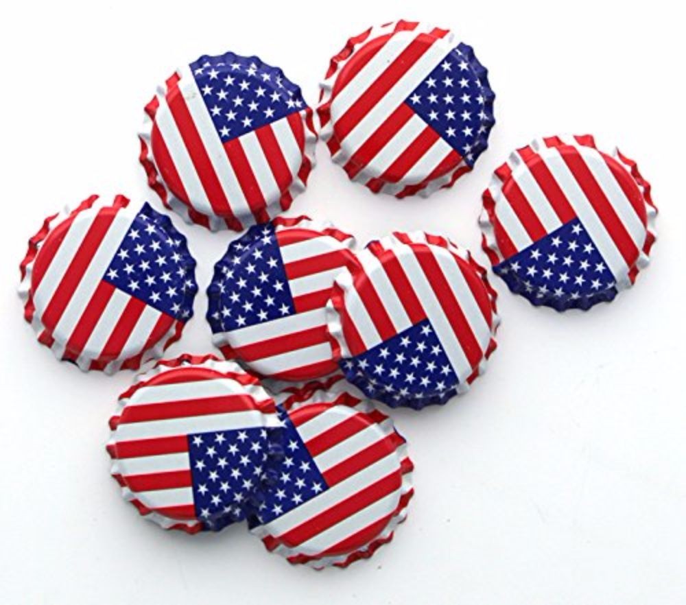 Crown Caps With Oxy-Liner-576 Caps (American Flag)