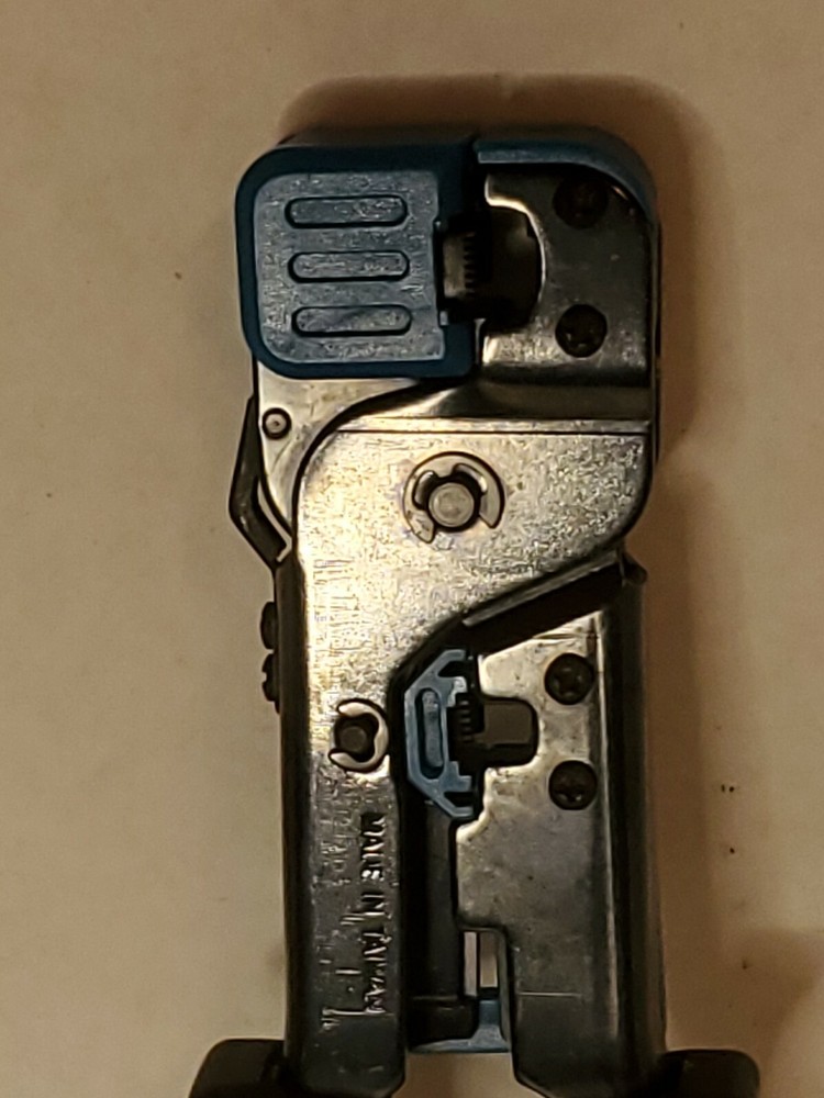 IDEAL TELEMASTER MODULAR PLUG TERMINATION CRIMP TOOL #30-496 used