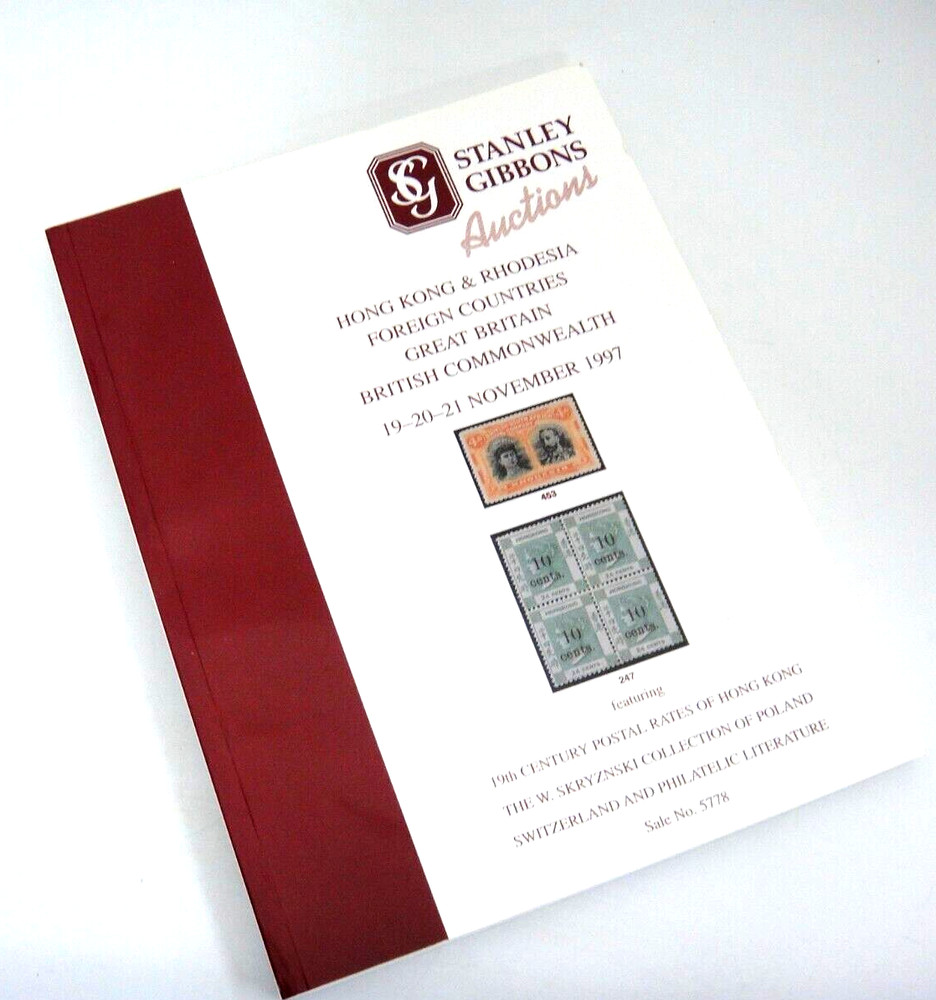 Stanley Gibbons 1997 Stamp Auction Catalog Skryznski Poland Collection
