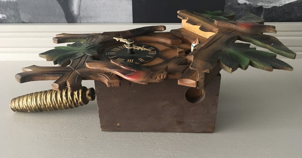 Vintage Wooden Cuckoo Clock. Foreign. As Found