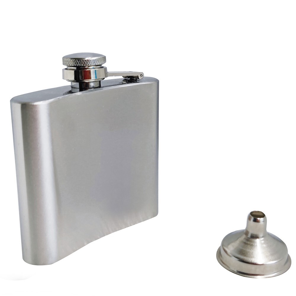 Portable 5oz Alcohol Pocket Whiskey Flask Stainless Steel Hip Flask with Funnel