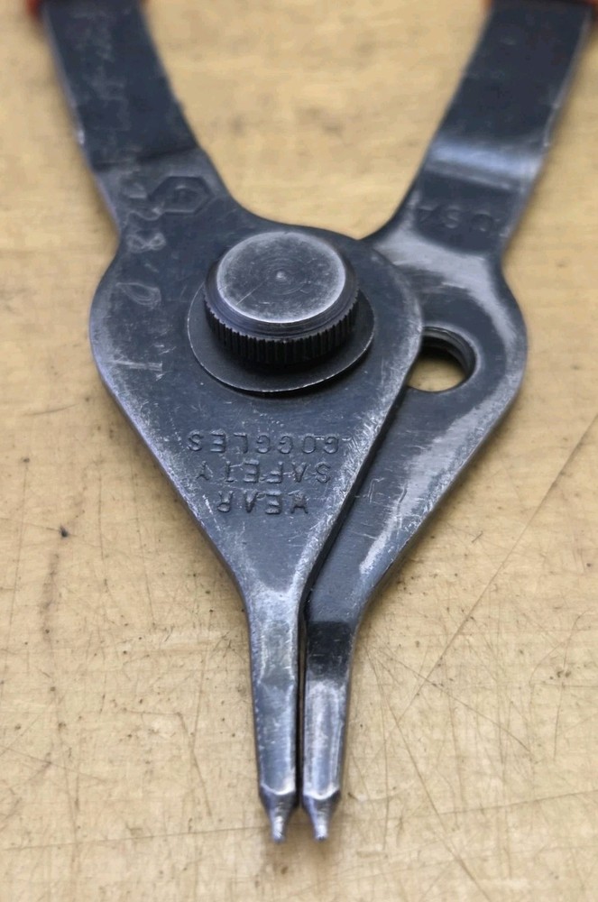 Blue Point PR12A - 6" Long Straight Fixed Tip Convertible Snap Ring Pliers