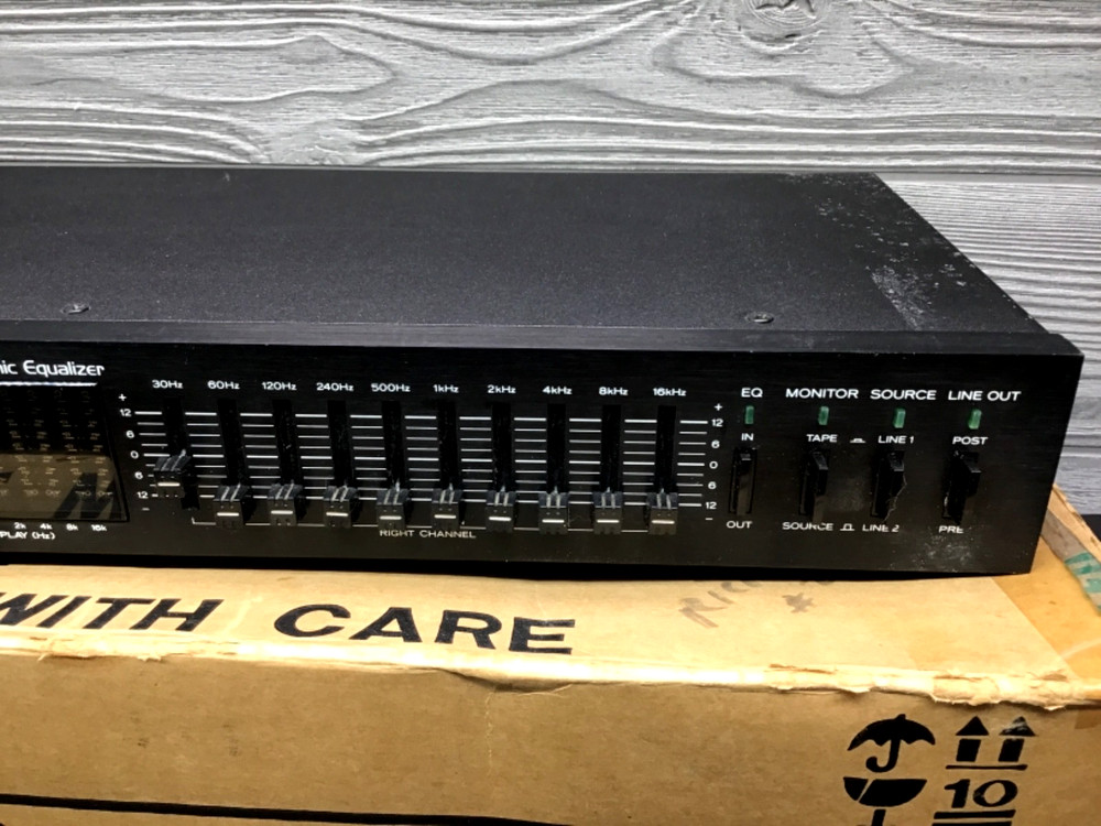 Vintage TEAC EQA-10 Graphic Equalizer W/ Box Tested Working