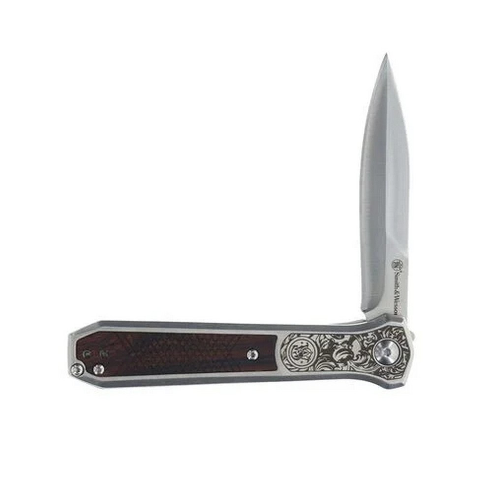 Smith & Wesson Unwavered Folding Knife Stainless Dagger Blade - 1208413