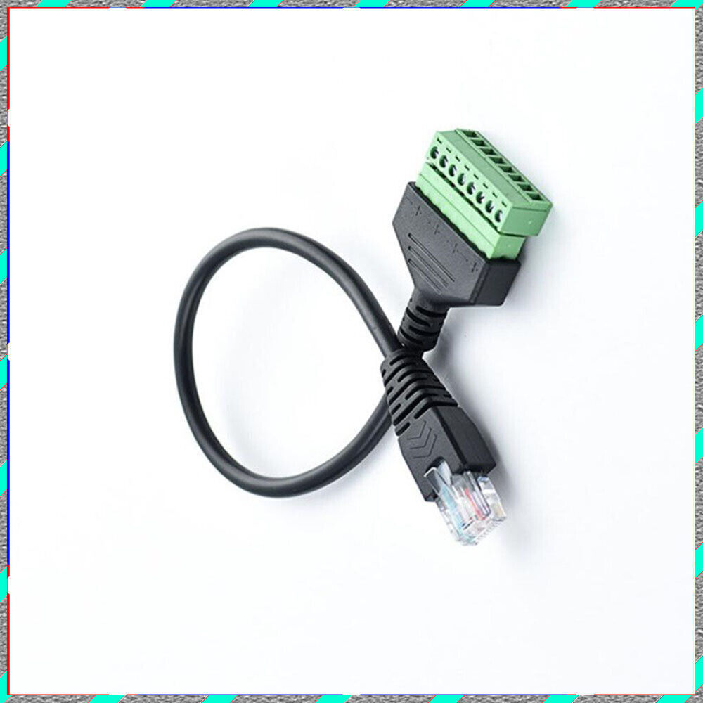 RJ45 revolution terminal 8-core extension Network cable adapter cable can fixed