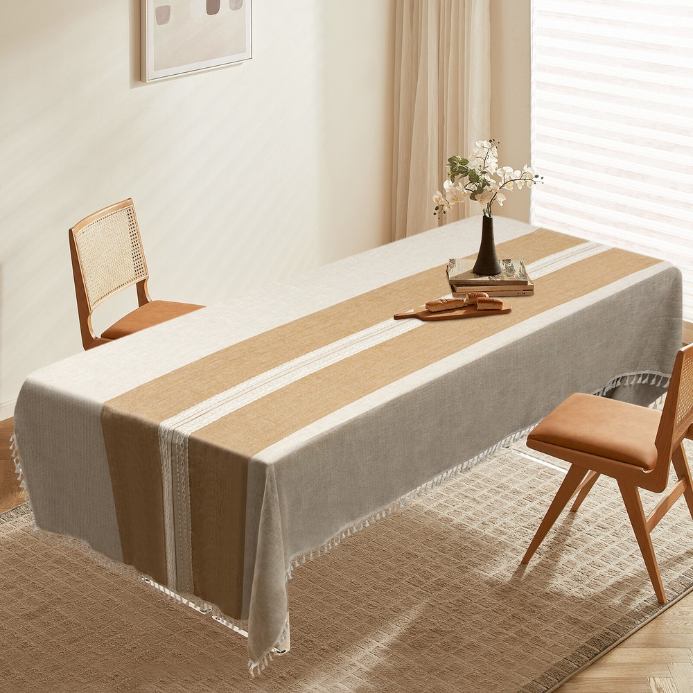 Rectangle?Table?Cloths Rustic?Tablecloth Table?Cover Waterproof 140*300cm NEW