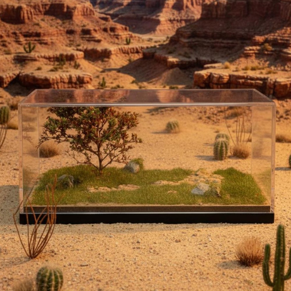 1:64 Scale Model Display Container High Clearness All-Terrain Scene Display