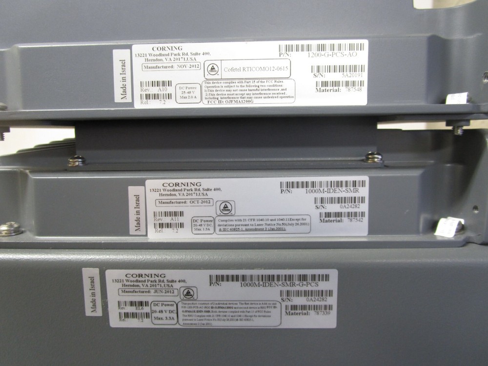 Corning MobileAccess 1000M-IDEN-SMR-G-PCS Unit - OPEN Box Missing Serial Cable