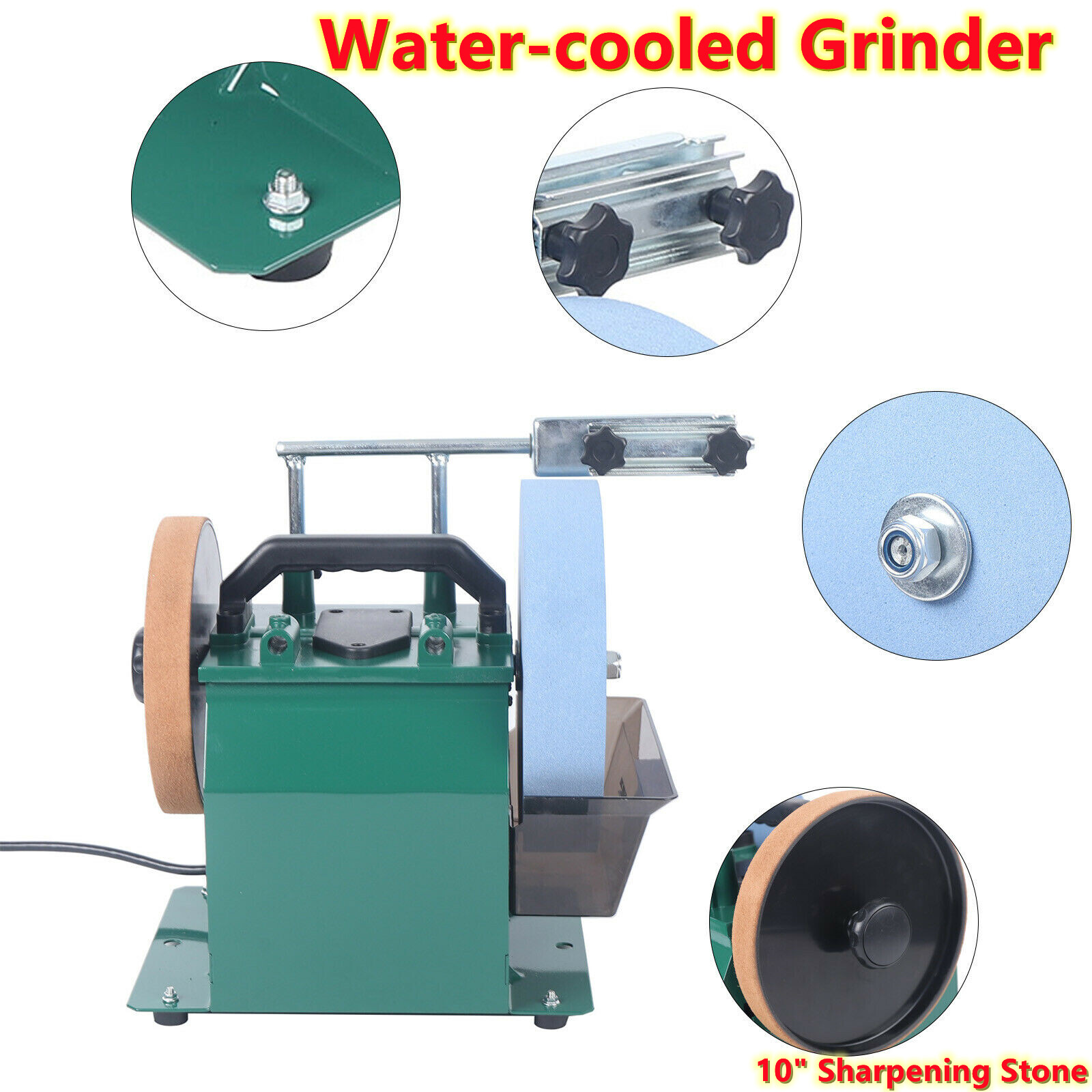 Electric Knife Sharpener Water-cooled Grinder Bench Wet Stone Grinding Machine