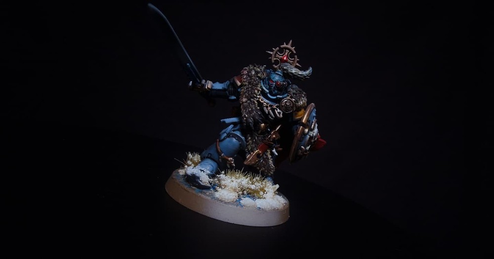 Warhammer 40k space wolves battlegaurd leader