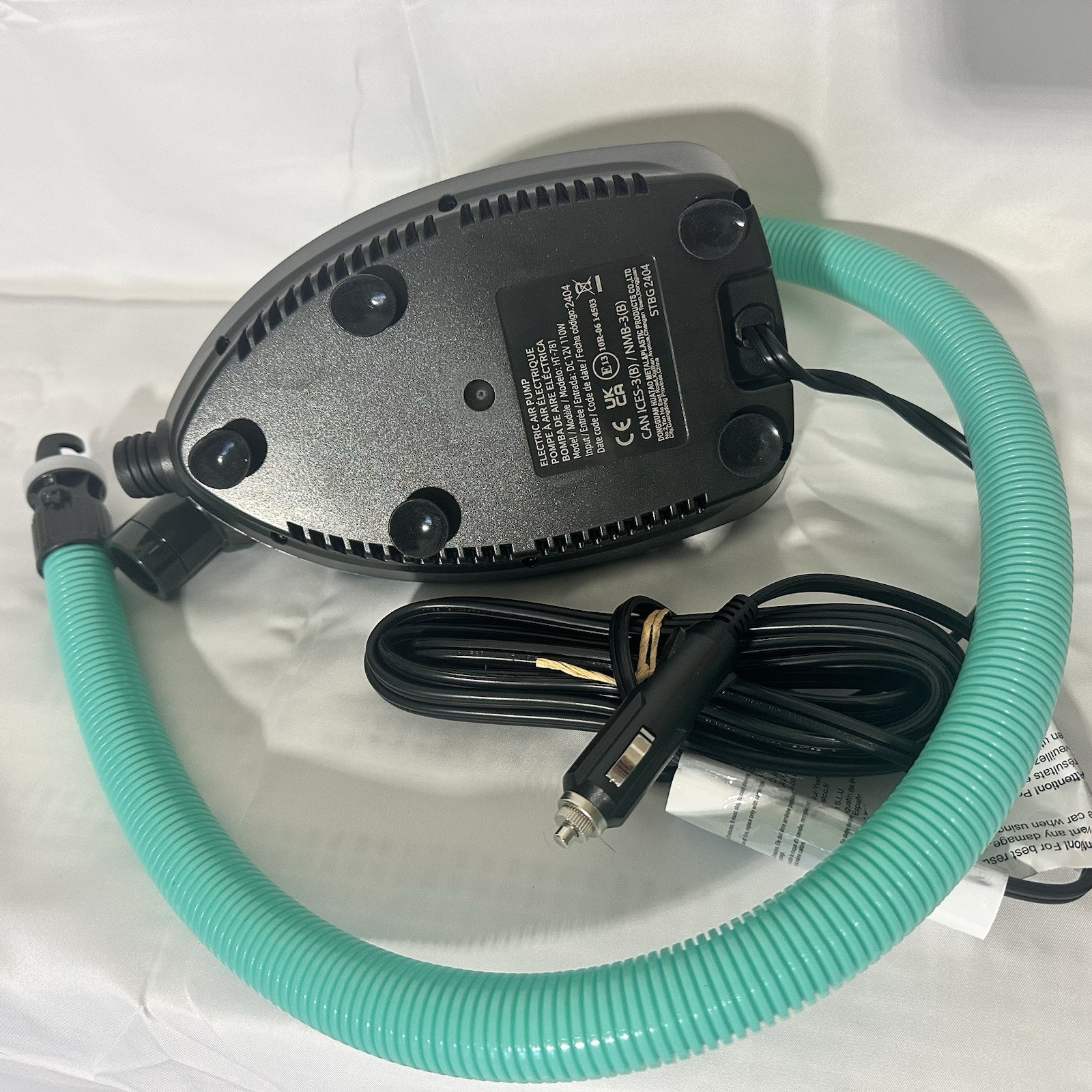 Body Glove 12V Electric SUP Pump – Auto-Stop, 16 PSI, Car Adapter, Paddle Board