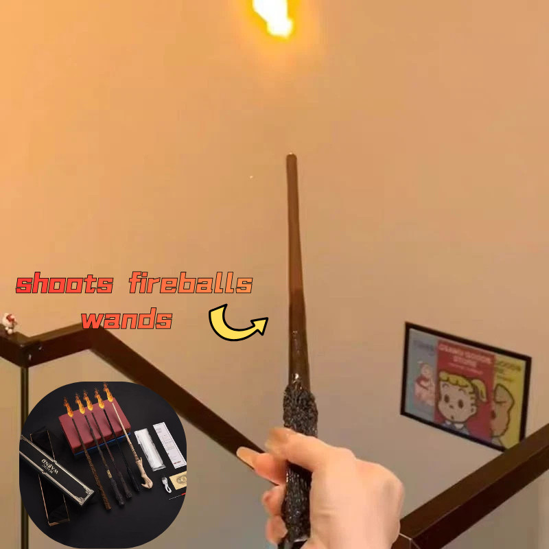 Harry Potter Style ​Magic Flame Wand that shoots fireballs Christmas gifts kid