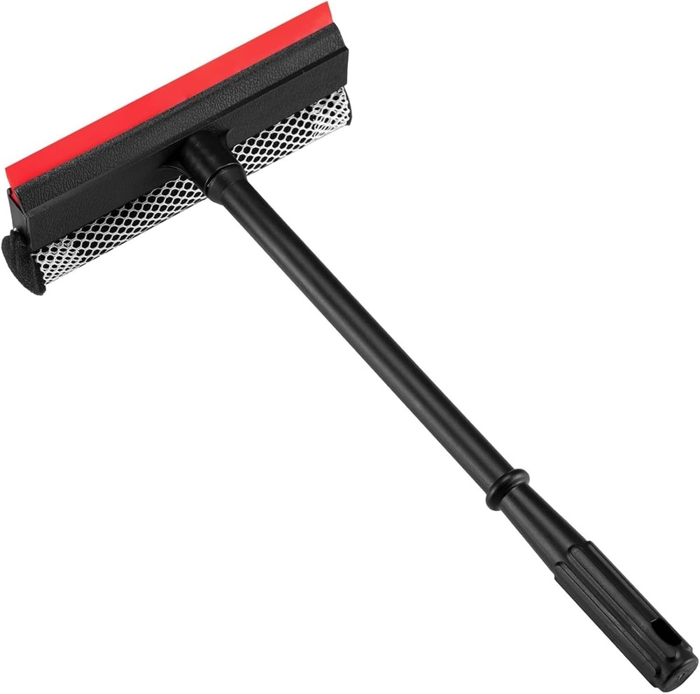 Professional 8.1" 2 in 1 Window Squeegee with 16" Long Handle,Car Squeegee fo...