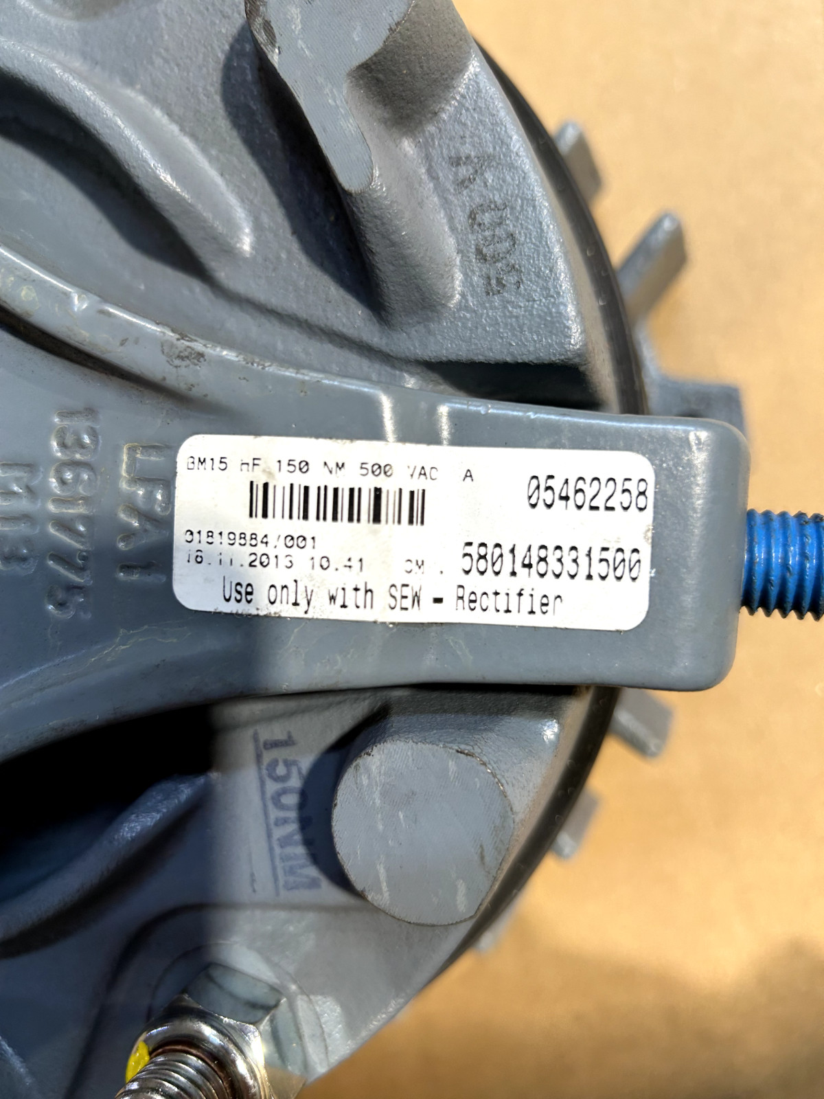 SEW 05462258 BRAKE BM15HF 150NM 500VAC NEW