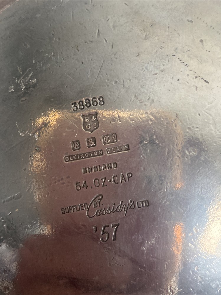 Antique Elkington Plate Kettle Coffee Pot 54 Oz England