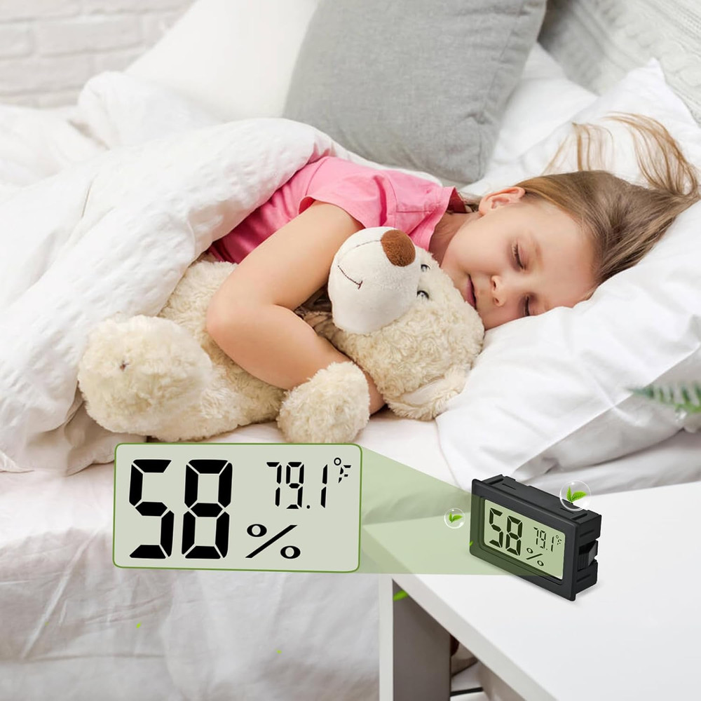 6 Pack Digital Thermometer Hygrometer Indoor Temperature Humidity Meter LCD