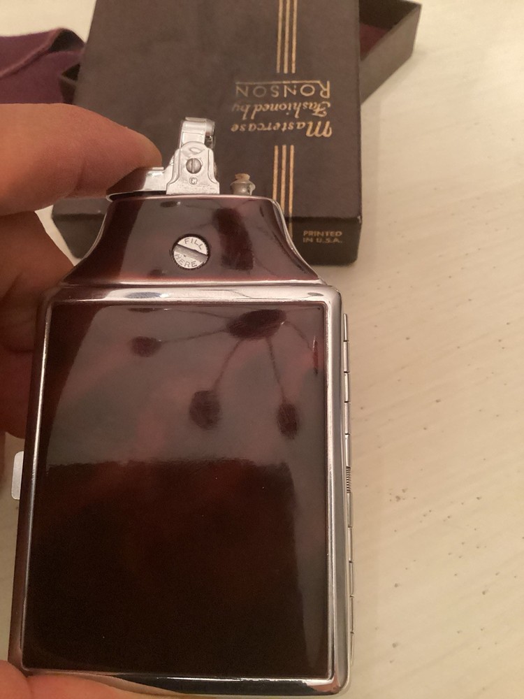 Ronson Mastercase Cigarette Lighter & Case USAAF WW2