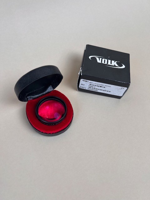 Volk 40D BIO Lens, Large Clear, with Case & Box