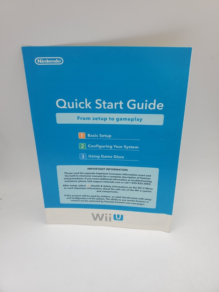 Wii U Quick Start Guide Insert