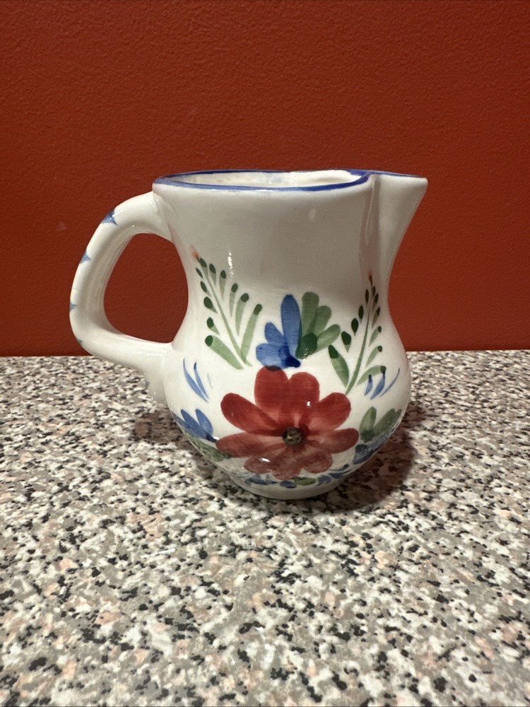 Vintage Looking Floral Decorative Pitcher SH2