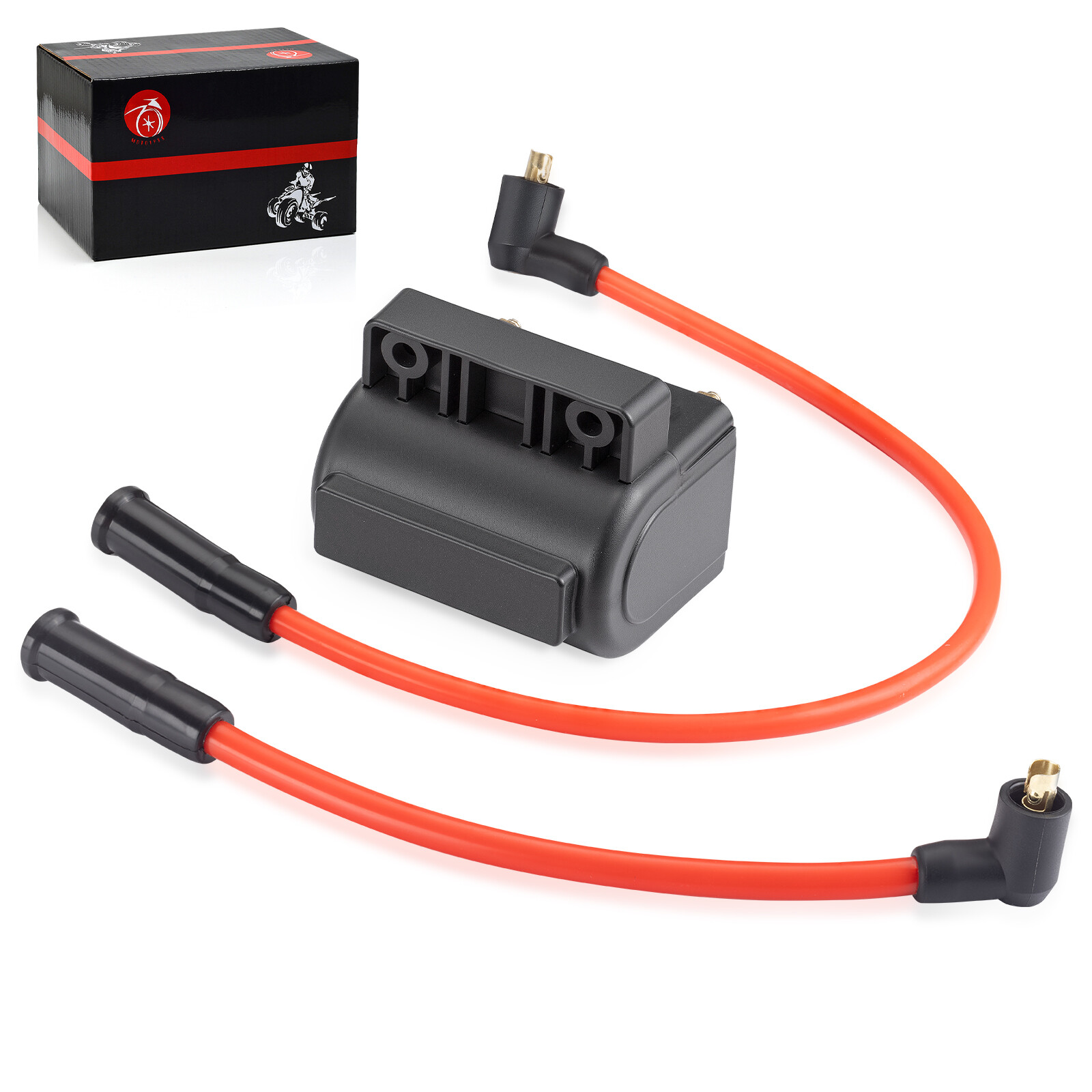 Ignition Coil W/ Spark Plug Wire Cap for Sportster 1200 XL1200 1991 1992 - 2003