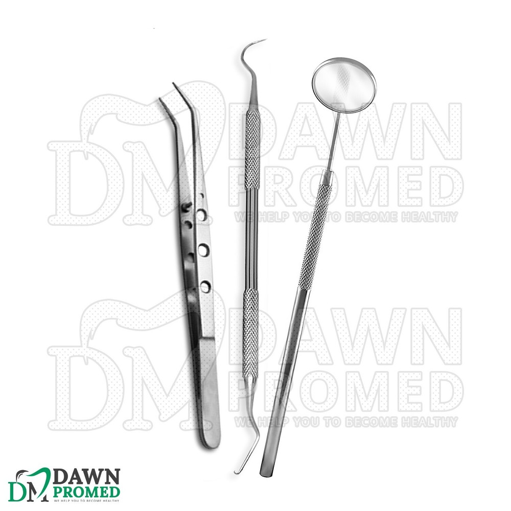 20 Pcs Basic Dental Set Examination Kit For Dentist & Students German Grade