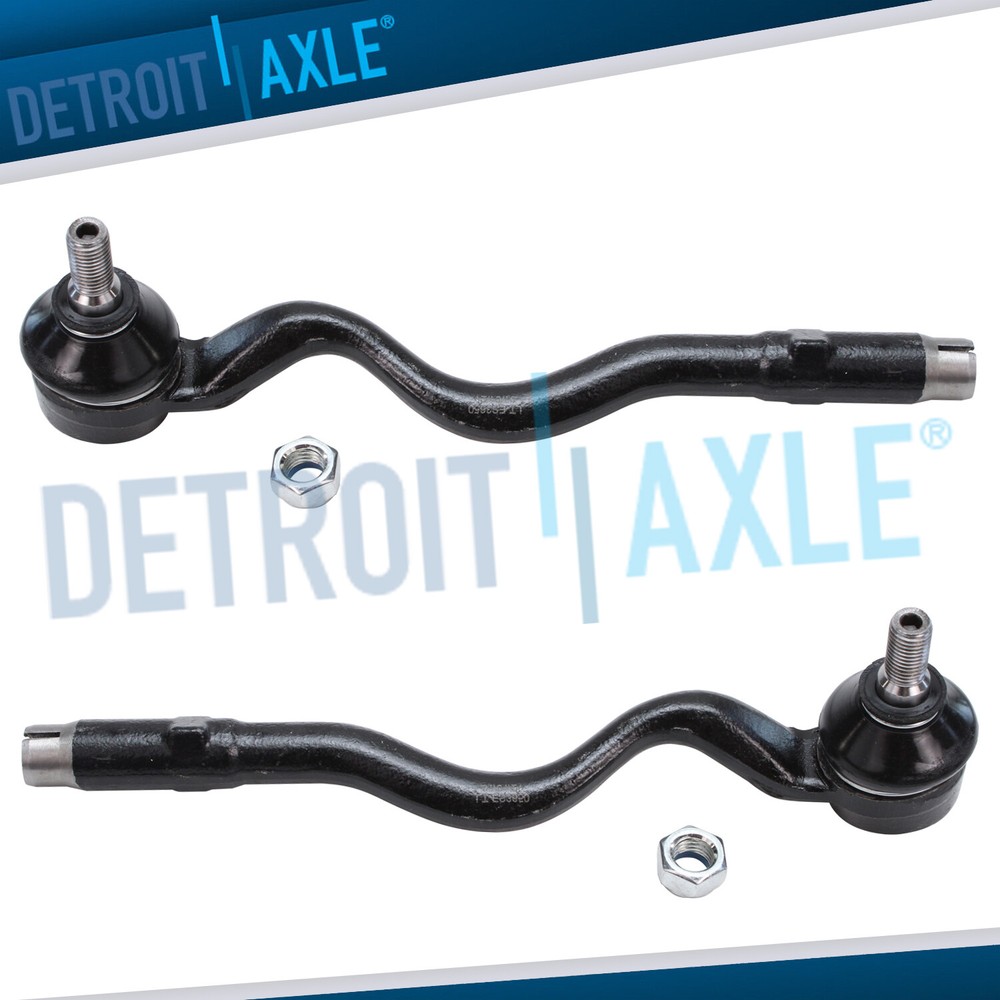 New Pair (2) Front Outer Tie Rod End Links for BMW 3 Series E36 E46