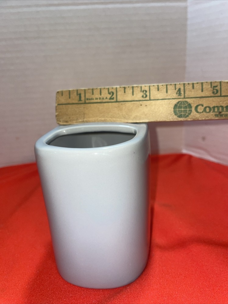 Mainstays Basic Ceramic Toothbrush Holder-Light Gray- Estate Find