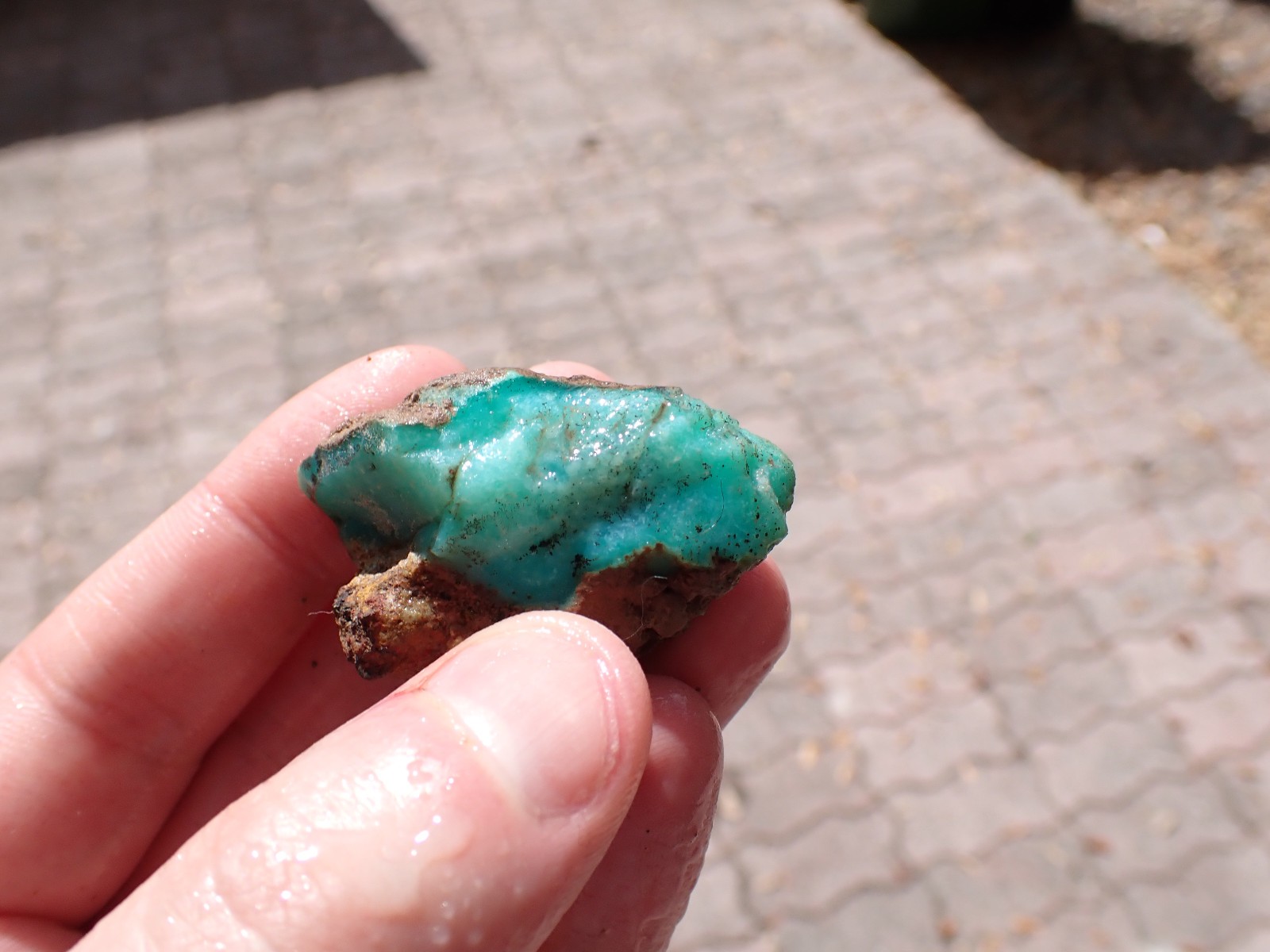 Gem Silica Rough 25.8g Ray Mine 1980's Greens and Blues - Translucent!