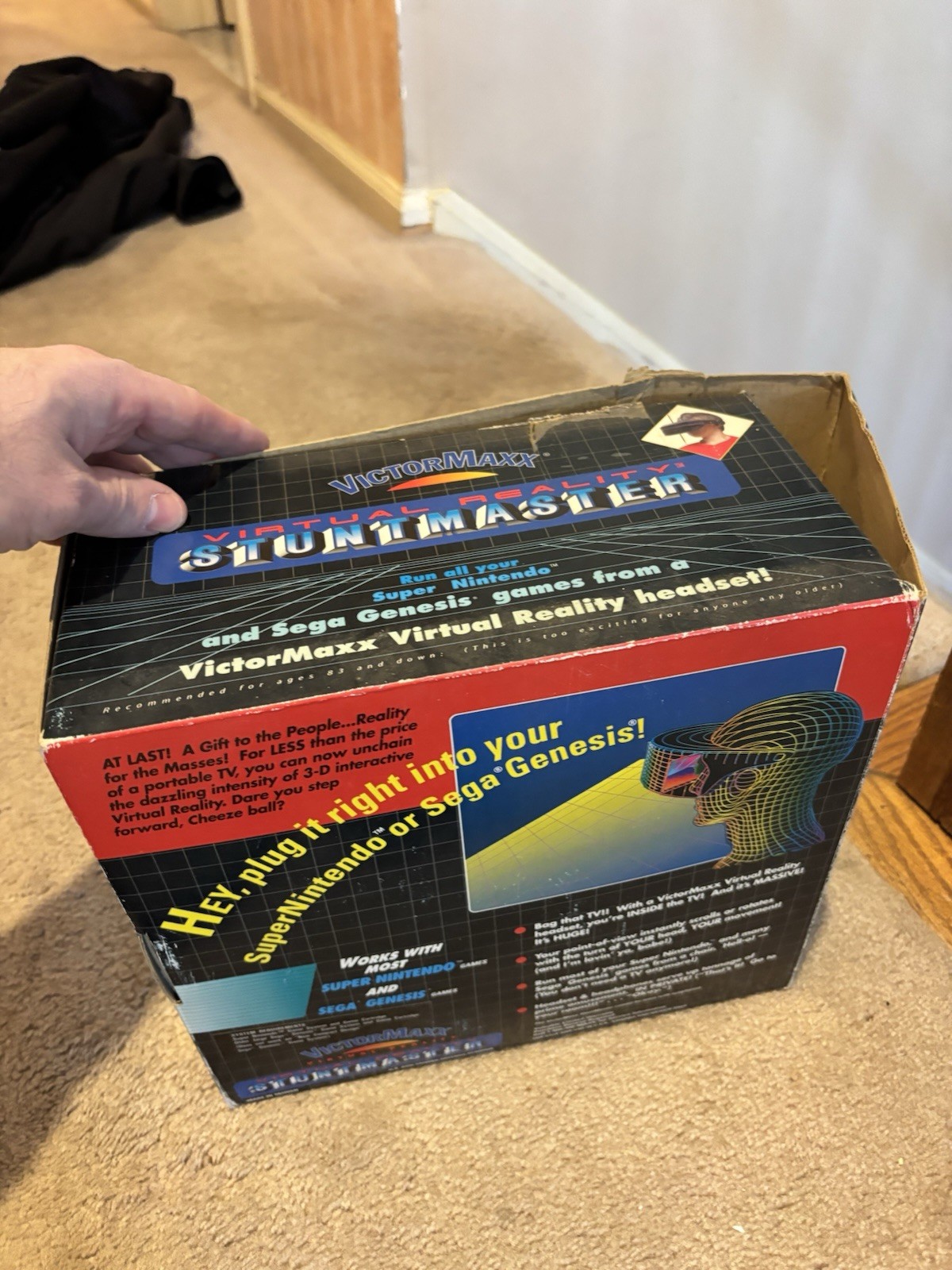 ***UNTESTED***VictorMaxx StuntMaster Virtual Reality Headset With Og Box