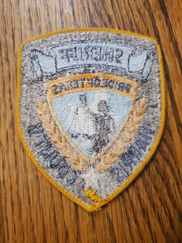 Vintage Harris County Sheriff's Office shoulder patch from Texas