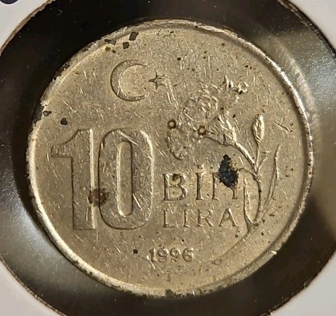 1996 Turkey 10 Lira