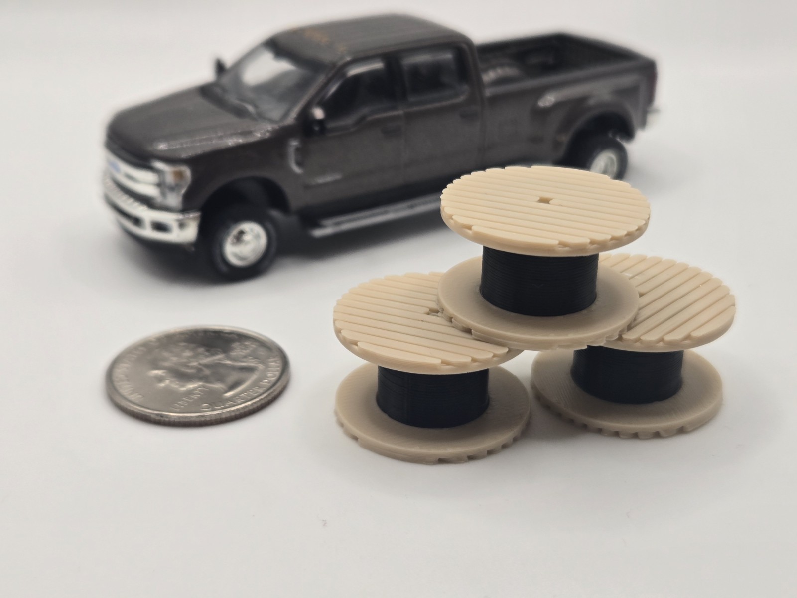 1/64 Scale Fiberoptic Cable Reel Accessory *3 Pack*