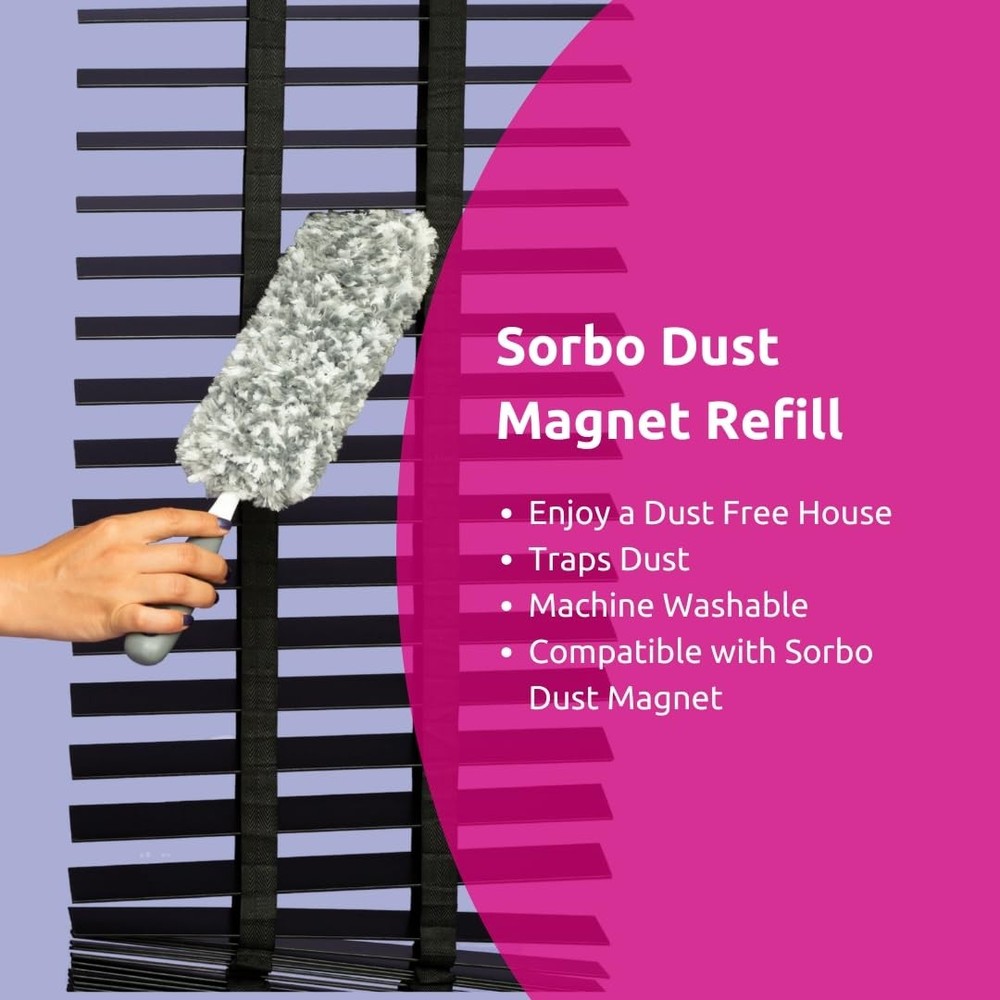 Sorbo Duster, Microfibre, Grey/White, Regular