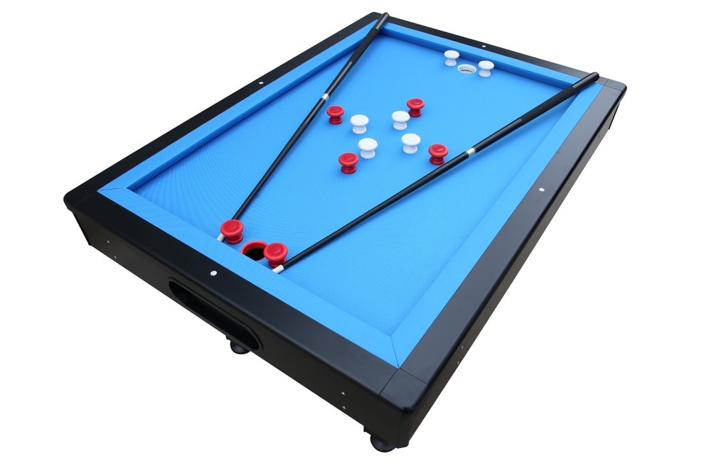 WEATHER PROOF/OUTDOOR RECTANGULAR BUMPER POOL TABLE IN BLACK BY BERNER BILLIARDS