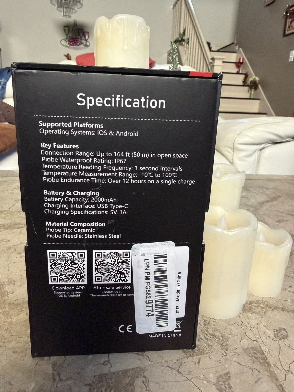 Wireless Meat Thermometer Model M02