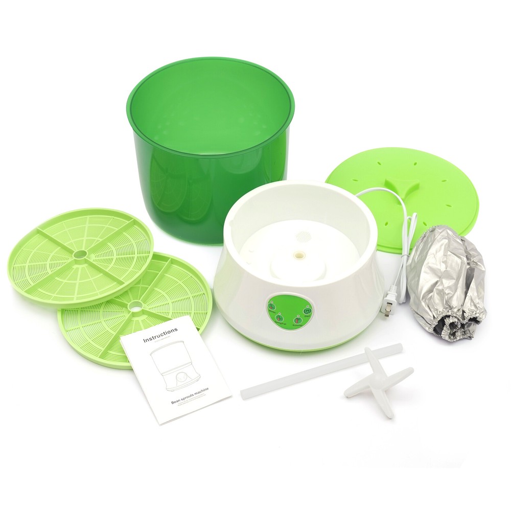 Automatic Bean Sprouts Machine Thermostat 2Layer Bean Sprouter Seed Sprout Maker