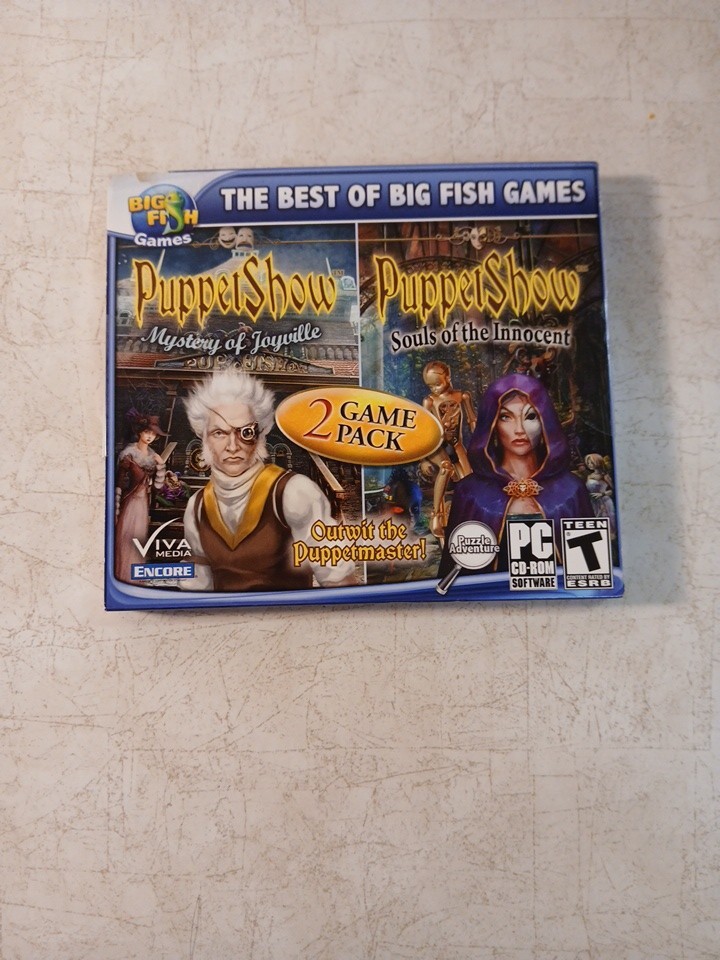 THE PUPPET SHOW - 2 PC GAME PACK (CD ROM, 2011)