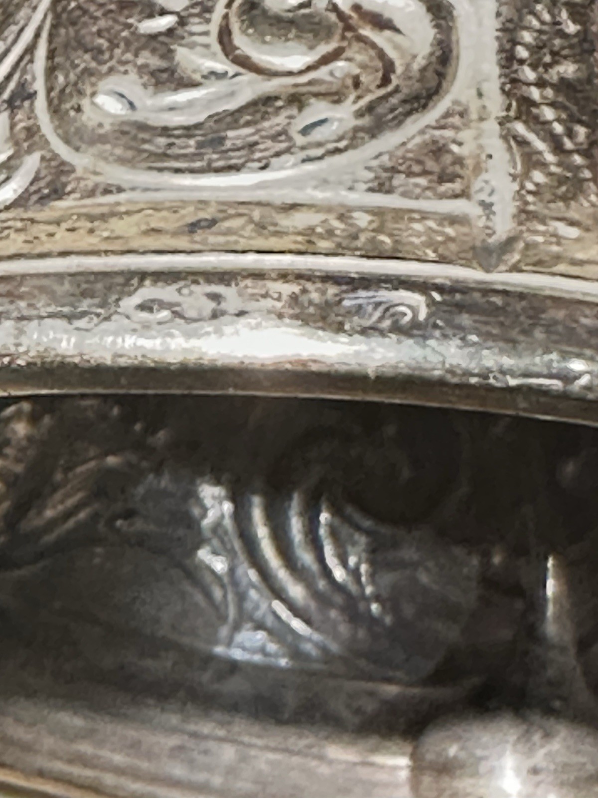 Rare Antique Solid Silver Hanau Baroque Jungfrau Bell ~ 3.53 oz. / 100 Grams